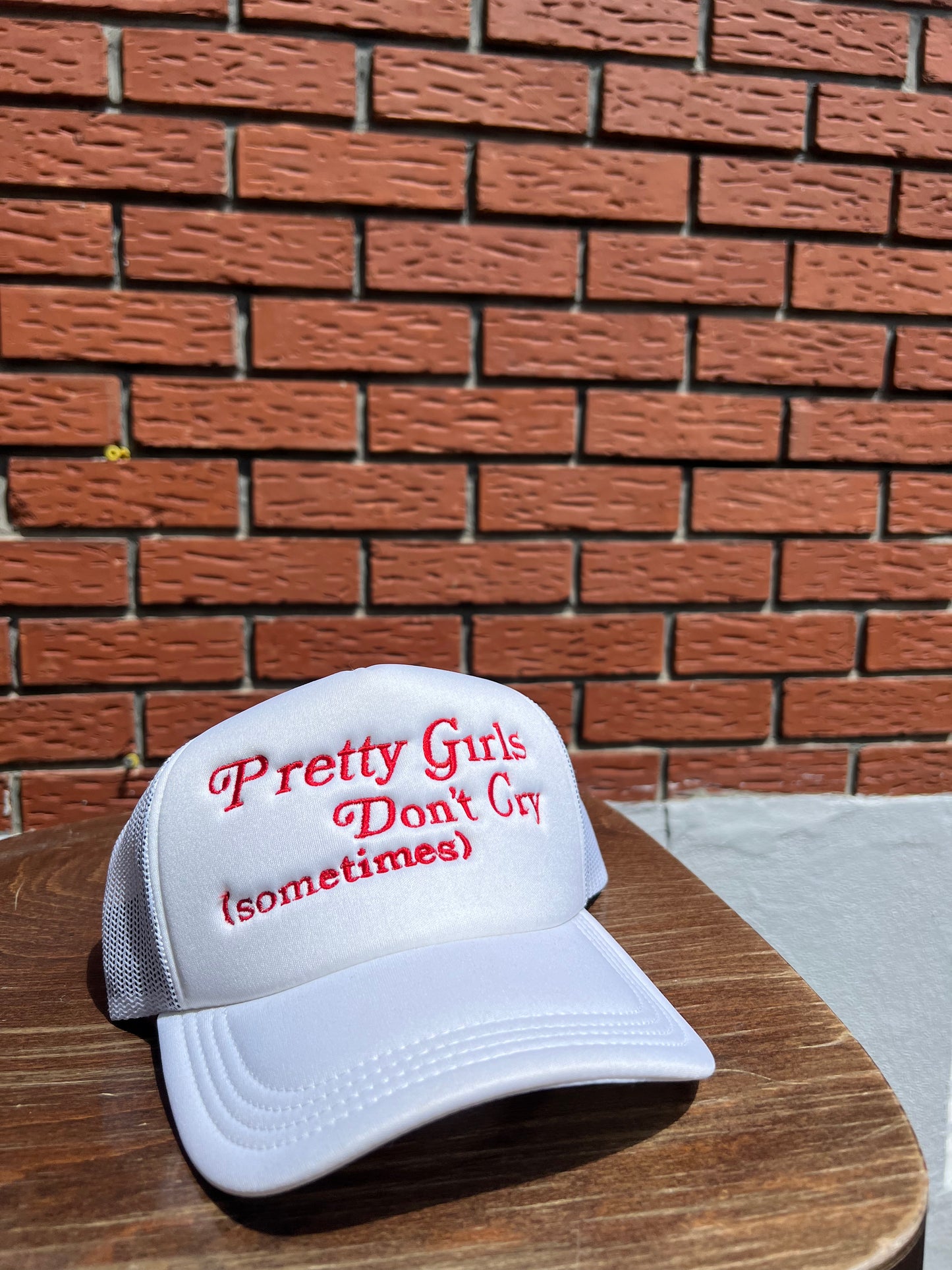 "PRETTY GIRLS DON'T CRY" TRUCKER HAT