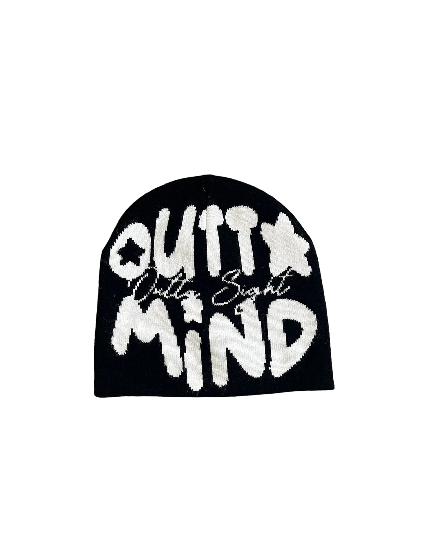 ''OUTTA MIND, OUTTA SIGHT'' BEANIE (BLACK)